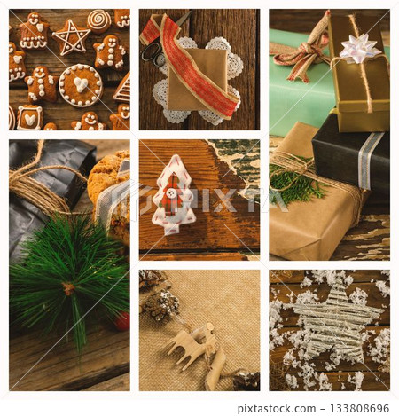 Christmas gift and candy Christmas gift and candy 133808696