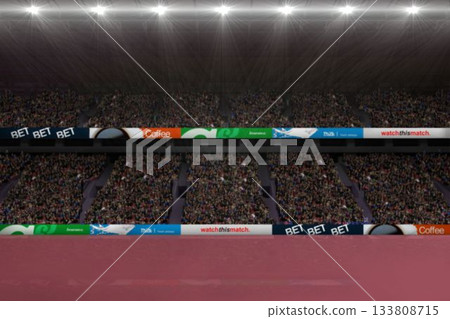 Digitally generated image of stadium Digitally generated image of stadium 133808715