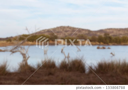 Lake and mountain against sky Lake and mountain against sky 133808788