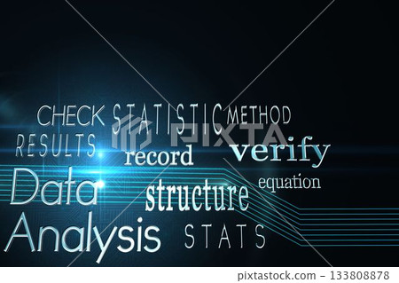 Computing buzzwords Computing buzzwords on black background Computing buzzwords Computing buzzwords on black background 133808878