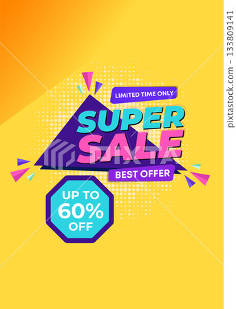 01 super sale banner template design. big deal flash sale discount template promotion posts. web banner for mega hot sale promotion discount sale banner. end of season special offer banner 133809141