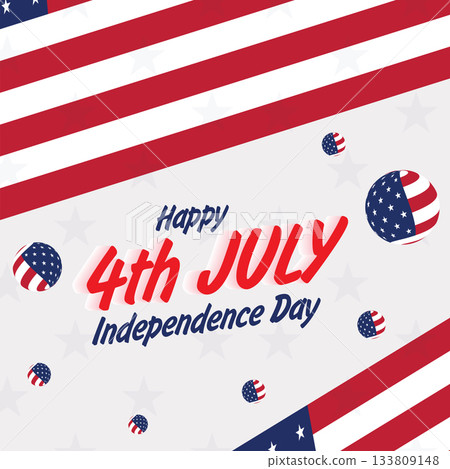Happy 4th of July. Fourth July Independence Day USA. Happy 4th of July. Fourth July Independence Day USA. 133809148