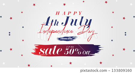 Happy 4th of July. Fourth July Independence Day USA. 133809160