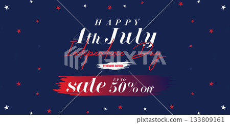 Happy 4th of July. Fourth July Independence Day USA. 133809161