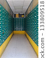 Three sides of the mailbox walls of a corridor 133809518