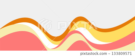 Abstract rust red and orange banner template with dynamic background curve shapes. Modern red, orange business webinar banner design for web, backdrop, brochure, website, landing page, presentation 133809571