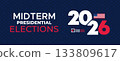 Midterm Presidential Elections 2026 Banner with Clean Modern USA Layout 133809617