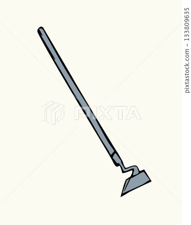 Vector drawing. Garden hoe sign 133809635