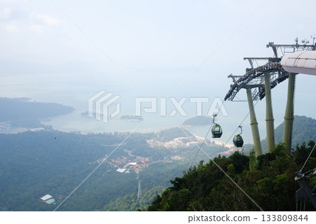 Langkawi Sky Cab, a gondola lift and a major tourist attraction, is the highest cable car in Malaysia. Near the Sky Bridge 133809844
