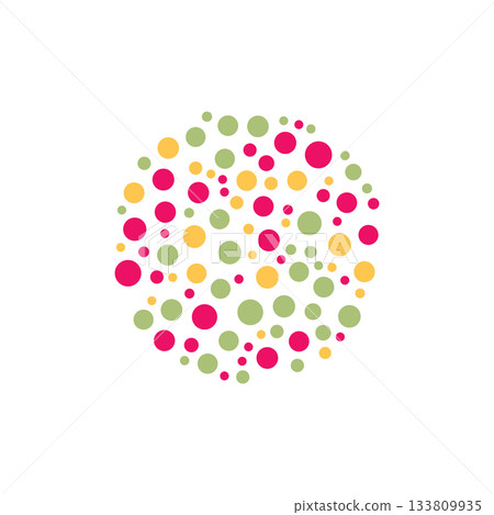 Abstract geometric composition circle Abstract geometric composition circle 133809935