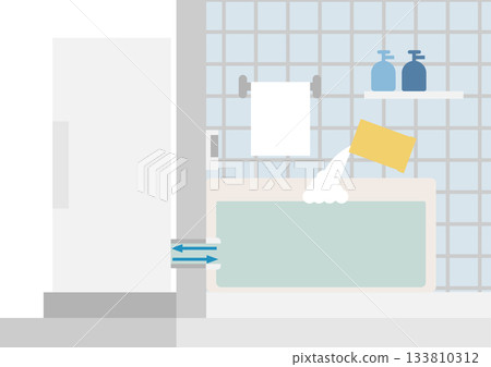 Image illustration of cleaning the bath heater of a water heater 133810312