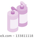 Shampoo bottle isometric 133811118