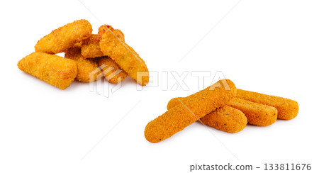 Different styles of crispy fried snacks served in a casual setting Different styles of crispy fried snacks served in a casual setting 133811676