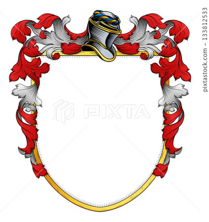 Coat of Arms Crest Family Heraldry Knight Shield Coat of Arms Crest Family Heraldry Knight Shield 133812533