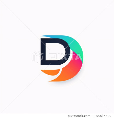 Letter D logo icon design template elements. Colorful vector sign. Letter D logo icon design template elements. Colorful vector sign. 133813409