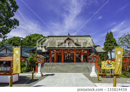 Izumi Hakozaki Hachiman Shrine, worship hall, Izumi City, Kagoshima Prefecture 133814439