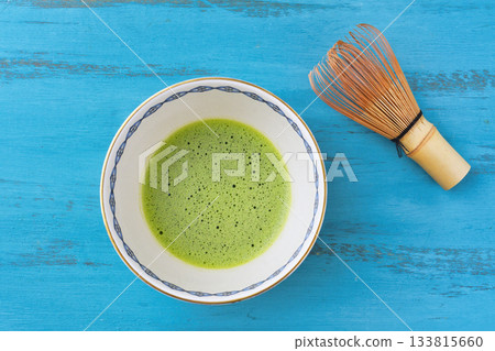 Japanese tea ceremony - Copy space available 133815660
