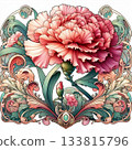新藝術風格，康乃馨 133815796