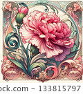 新藝術風格，康乃馨 133815797