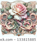 新藝術風格，玫瑰 133815885