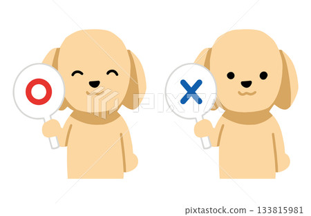 Circles and Crosses Hand-drawn Illustration Dog Labrador Retriever No Main Lines Circles and Crosses Hand-drawn Illustration Dog Labrador Retriever No Main Lines 133815981