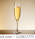 Champagne poured into a glass 133817775