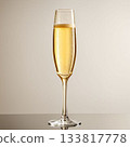 Champagne poured into a glass 133817778