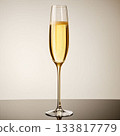 Champagne poured into a glass 133817779