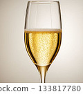 Champagne poured into a glass 133817780