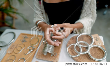 The Artisan Jewelry Creation Process In Volatile Silver Rings Beautifully Showcases Craftsmanship The Artisan Jewelry Creation Process In Volatile Silver Rings Beautifully Showcases Craftsmanship 133818711