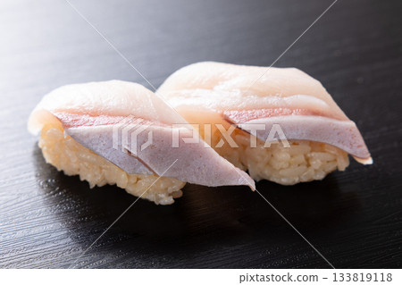 Delicious winter yellowtail nigiri sushi Delicious winter yellowtail nigiri sushi 133819118