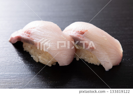Delicious winter yellowtail nigiri sushi Delicious winter yellowtail nigiri sushi 133819122