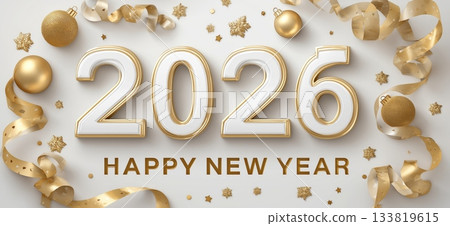 2026 happy new year celebration greeting card. 2026 banner. Happy new year poster 2026 happy new year celebration greeting card. 2026 banner. Happy new year poster 133819615