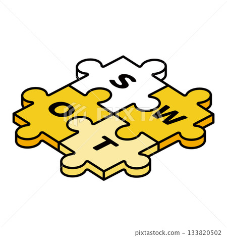 SWOT analysis / puzzle 133820502