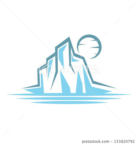 Iceberg logo icon design Iceberg logo icon design 133820792
