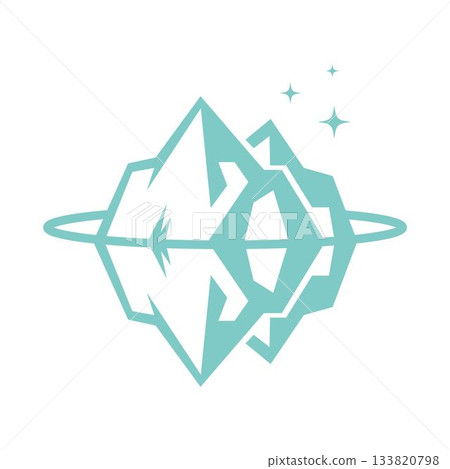 Iceberg logo icon design Iceberg logo icon design 133820798