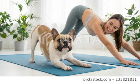 Yoga With Dog at Home Yoga With Dog at Home 133821811