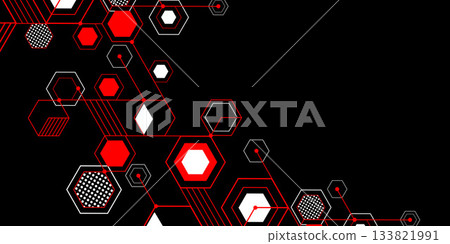 Abstract background of geometric shapes. Linear geometric drawing. Minimalistic Poster. Vector illustration . Abstract background of geometric shapes. Linear geometric drawing. Minimalistic Poster. Vector illustration . 133821991