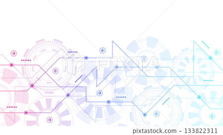 Motherboard technology circuit board background texture design. Creative idea AI banner concept for internet technology. Digital motherboard concept for poster, cover, banner, header, web template Motherboard technology circuit board background texture design. Creative idea AI banner concept for internet technology. Digital motherboard concept for poster, cover, banner, header, web template 133822311