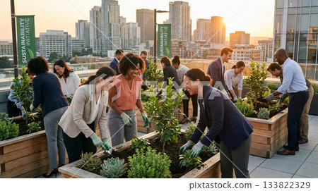 Rooftop Gardening 133822329