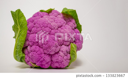 Purple Cauliflower with Green Leaves Purple Cauliflower with Green Leaves 133823667