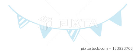 簡單的花圈插圖 簡單的花圈插圖 133823703