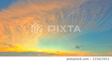 Sky Replacement Sunset Wave of Color Cloud Sky Replacement Sunset Wave of Color Cloud 133823913