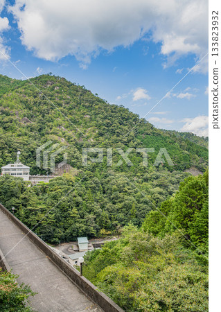 從愛知縣新城市眺望烏雷水壩 133823932