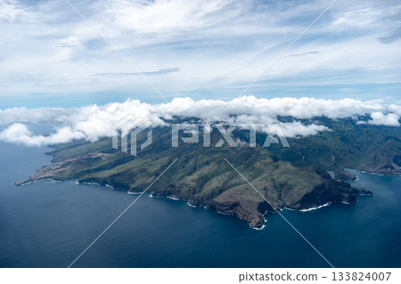 Aerial view of Nuku Hiva in the Marquesas Islands, French Polynesia Aerial view of Nuku Hiva in the Marquesas Islands, French Polynesia 133824007