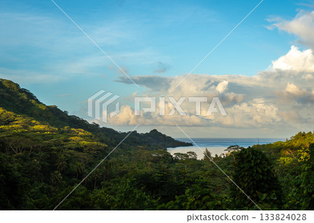 Hurepiti Bay on Tahaa Island, French Polynesia Hurepiti Bay on Tahaa Island, French Polynesia 133824028