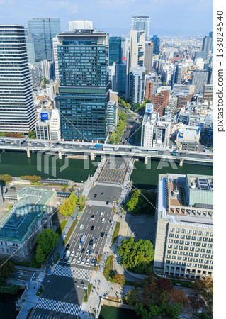 Scenery of Midosuji and Nakanoshima in Osaka (Kita-ku, Osaka City, Osaka Prefecture) Scenery of Midosuji and Nakanoshima in Osaka (Kita-ku, Osaka City, Osaka Prefecture) 133824540