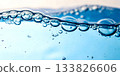 Air bubbles in the water 133826606