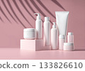 Bright cosmetic mock up illustration 133826610