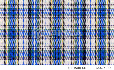 Classic Tartan Wool Texture Blue Background 133826922